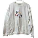 Disney Walt  World Crewneck Sweatshirt Size Medium Ribbed Cotton Vacation Travel Photo 0