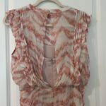 ALLSAINTS NWT Hali Areias Mini Dress Pink Ruffled Ruched UK 10 US 6 Photo 14
