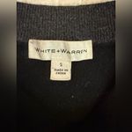 White + Warren black and gray cashmere sweater dress Photo 2