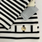 Eliza J  Black White Striped Dress Stripes Nautical Shift Pockets Chic Size 6 Photo 5
