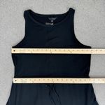 The Limited  Signature Drawstring Waist Midi‎ Sundress Black Medium Knit Photo 11