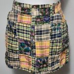 Duck head Y2K madras patchwork plaid mini skirt size 11 Photo 0