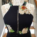 Boutique  Floral Navy open back wrap summer dress size Medium Photo 5