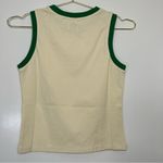 With Jean NWT With Jéan A-League Tank in Cream with Green Trim Size Small Photo 2