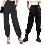 I am gia NWOT I.AM.GIA Cobain Chain Black Jogger Pants Size Large NO CHAIN Photo 4