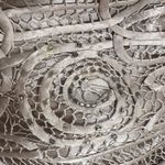 Soulmates Silk Hand Crochet Scalloped Skirt Mother of the bride Photo 5