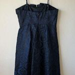 Vtg Dress HOCO Vampy Whimsigoth Evening Dark Romantic Addams Wednesday Grunge M Blue Size 6 Photo 10