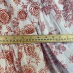 Laura Ashley Nightgown Robe Women M/L White Red Toile Cottage Coquette Housecoat Photo 9