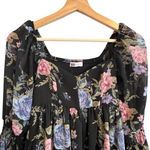 SO  Good For Life Womens Floral Milkmaid Babydoll Dress Sz XS Puff Sleeve Cottage Photo 1