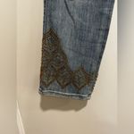 White House | Black Market NWOT WH BM Sz: 6 Mid-Rise Everyday Soft Denim Embroidered and gold beaded Hem Photo 11