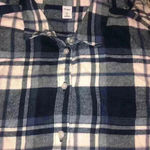 Old Navy Oversized Plaid Flannel Boyfriend Tunic Photo 2