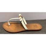 Tory Burch TORY BURCH Leighanne FlatThong-Patent Saffiano Sandal Size 9 Photo 4