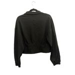 One 5 One  Black Full Zip Cropped Jacket Photo 2