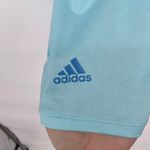 Adidas Womens Golf Shirt Sz S Light Blue Sleeveless Quarter Zip Athletic Polo Photo 3