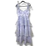 Lulus NWOT Glamorous Sweetie Lavender Burnout Tie Photo 8
