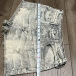 True Religion Scout Boyfriend High Rise Distressed Acid Trip Gray Jean Shorts 28 Photo 10