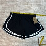 Nike  Women’s XL Black White Stripe Dri Fit Running Shorts Lined Athletic New Photo 1