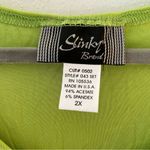 Slinky Brand Top Lime Green Sleeveless Tank Top Blouse Sz 2X EUC Photo 2