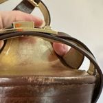 Marc Fisher Leather Brown Open Toe Open Heel Strap Sz 9M Some Ware And S… Photo 14