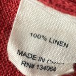 G9C Burnt Orange Linen Sweater Dress/Tunic Size M Photo 5