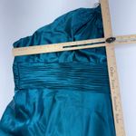 Adrianna Papell Dress Women 6 Blue Green One Shoulder Gown Pleated Waist Vintage Photo 3
