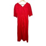 Mara Hoffman  Sicily Hemp Dress in Red Sz. 8 Photo 4