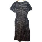 Anthropologie Brown Tan Cotton V-Neck Short Sleeve Wide Leg Jumpsuit Size Medium Photo 1