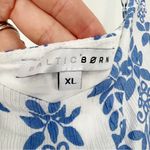 Baltic Born  Thebes Tank MIDI Dress Off White Blue Print Size XL Photo 9