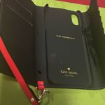 Kate Spade Vibrant Red Scalloped Phone Wallet- Excellent Condition Photo 5