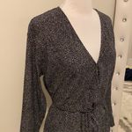 & Other Stories & Other Stories Black White Printed Faux Wrap Dress Photo 4