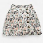 Lauren James Lighthouse Print Scalloped Mini Skirt – Size XS Photo 1