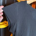 Eileen Fisher Black Stretch Silk Jersey Boxy Tee Size Medium Photo 4