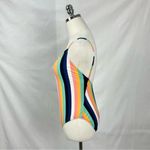 J.Crew Ballet Tank Swimsuit One Piece Multi-Color Striped Swimming Suit Sz Med Photo 1