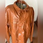 Princess Polly  tan faux leather jacket L/XL Photo 5