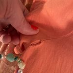 Anthropologie Cloth & Stone Coral V-Neck Shift Dress Size M Photo 6