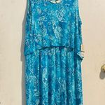 Caribbean Joe Blue Sleeveless Sundress for Casual Resort Wear Photo 0