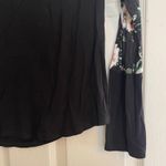 Y2K Du North Designs Floral Raglan Top Long Sleeve Black Comfy Casual Size L Size L Photo 5