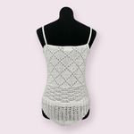 Martina Vidal | Medium | Burano Collection Italian Luxury Lace Crochet Knit Tank White Photo 7