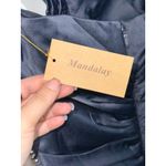 NWT Mandalay Navy Blue One Shoulder Beaded Sequin Evening Gown Dress Womens Sz 8 Photo 11