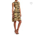 Proenza Schouler  Tiger Print Tiered Crepe Dress Photo 3