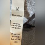 Source Unknown Knit Stretch Womens Size M Gray Patterned  Gym Workout Yoga Casual Leggings Photo 2