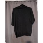 Sag Harbor Women's Large Black Glitter Sweater, Sparkle Turtleneck, Crop Sweater Photo 1