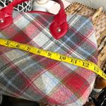 Y2K Early 2000s Red White Plaid shoulder hand bag purse polka dot lining #fairycore #whimsygoth #gothic #cottagecore Photo 3