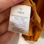 Anthropologie Dolan |  Alvia mustard yellow embroidered satin blouse XS Photo 7