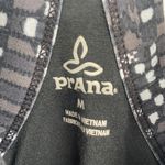 prAna Cali Dress Shelf Bra Racerback Empire Waist Knee Length Gray Geo Print M Photo 5