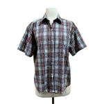 Woolrich  Plaid Short Sleeve Button Shirt Size Medium Photo 1