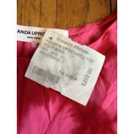 Amanda Uprichard Shirt Womens Small Pink Red Tie Dye Short Sleeve Top Polyester Photo 1