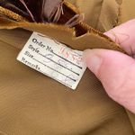 Vintage 70s Brown Velvet Maxi Dress Lace Collar Cuff XS Photo 9