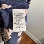 Monteau  V-Neck Cinched Mini Dress Navy Floral Photo 8