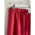 Loft Womens Large Pink Elastic Waist Midi Skirt Tie Waist New Feminine Clean Photo 2